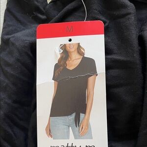 Matty M Black Short Sleeve Women's Tee